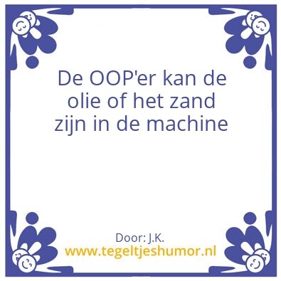 Tegeltje: OOP