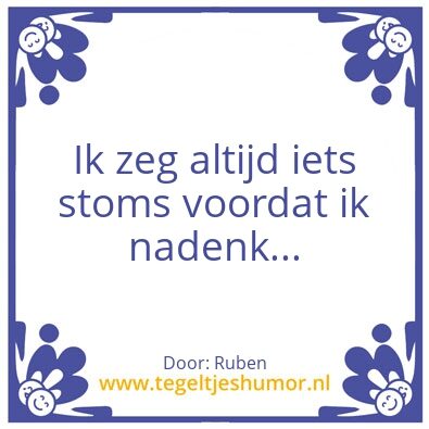 Tegeltje: Ruben