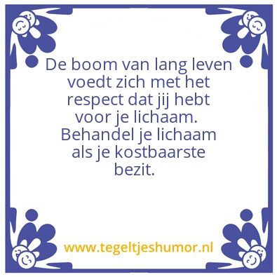Tegeltje: Boom