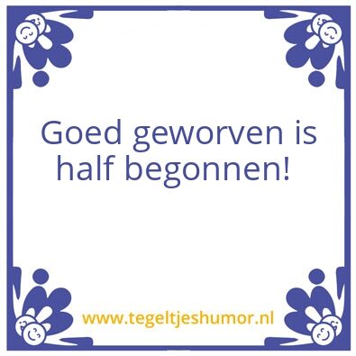 Tegeltje: werving