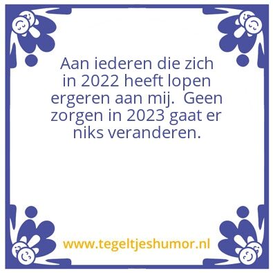 Tegeltje: Grappig