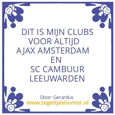 Tegeltje: AFC AJAX AMSTERDAM