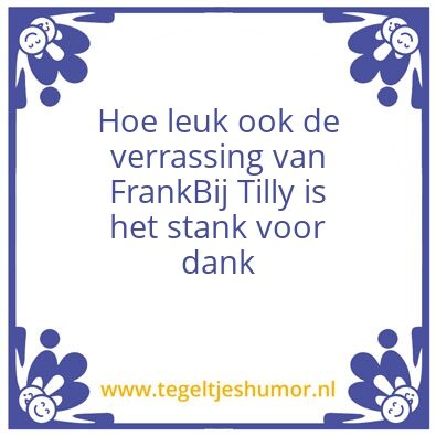 Tegeltje: Tilly