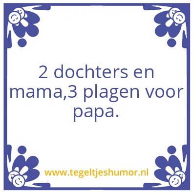 Tegeltje: Papa