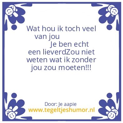 Tegeltje: Liefde