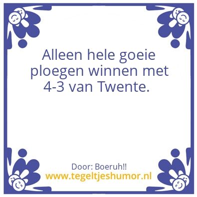 Tegeltje: …