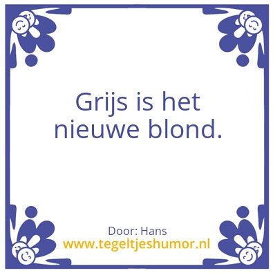 Tegeltje: Grijs