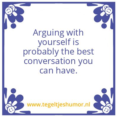 Tegeltje: Conversation