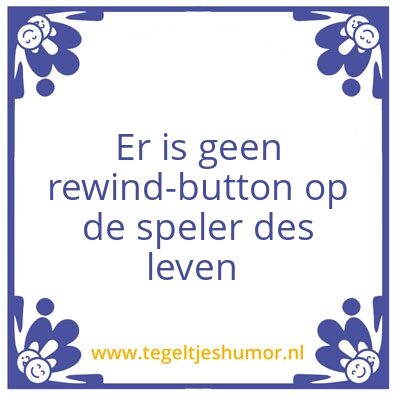 Tegeltje: Rewind
