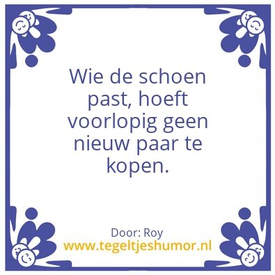 Tegeltje: Schoenen