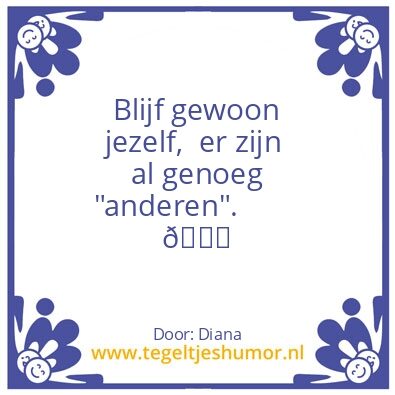 Tegeltje: veranderen?