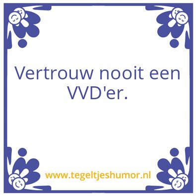 Tegeltje: Rutte regel