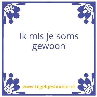 Tegeltje: Mis