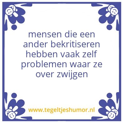 Tegeltje: karma