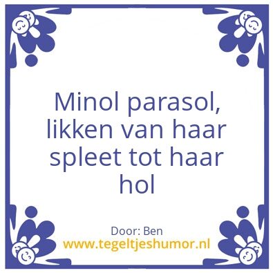 Tegeltje: Ben