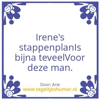 Tegeltje: Stapoenplan