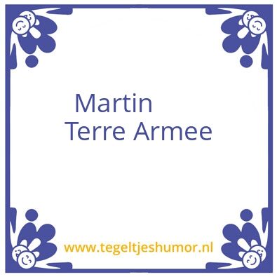 Tegeltje: Terre Armee