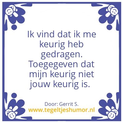 Tegeltje: Ik ben Gerrit.