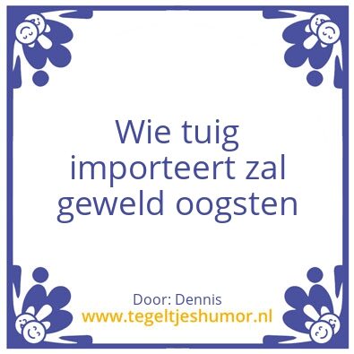 Tegeltje: Tuig