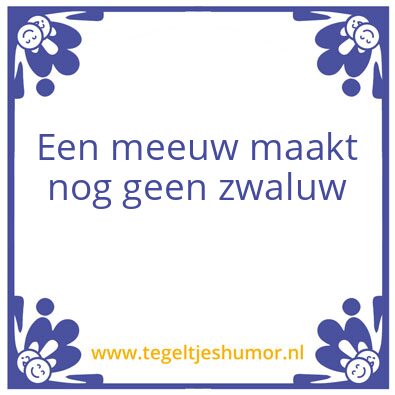Tegeltje: Wieger