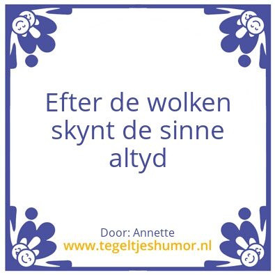 Tegeltje: Sytske