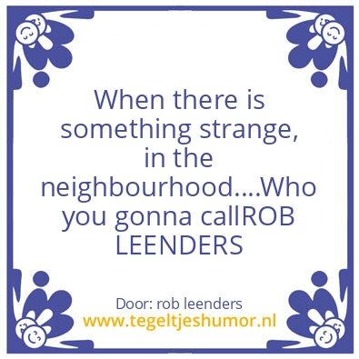Tegeltje: .