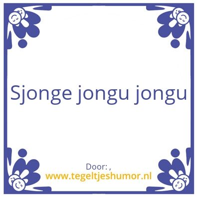 Tegeltje: W