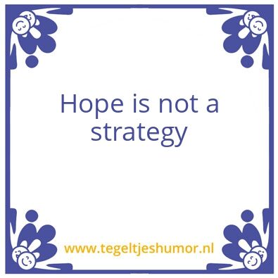 Tegeltje: hope