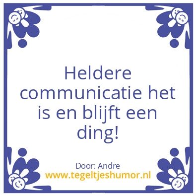 Tegeltje: Helderheid