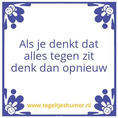 Tegeltje: Denken