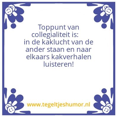 Tegeltje: Kak!