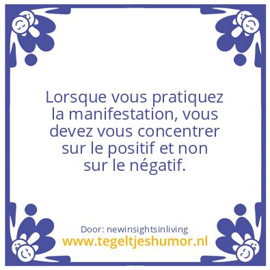 Tegeltje: manifesting