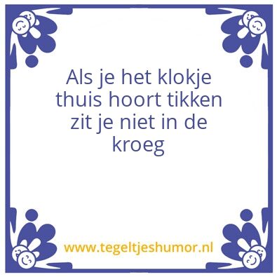 Tegeltje: kroeg