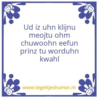 Tegeltje: Prinz