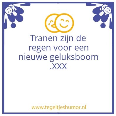 Tegeltje: Verdriet