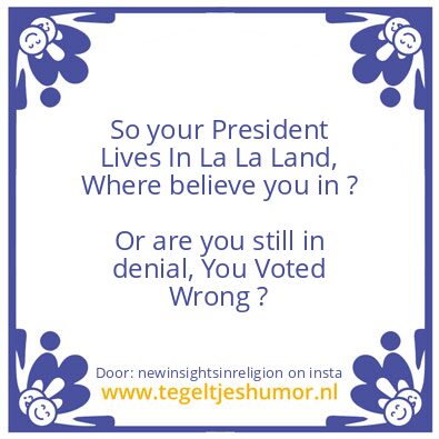 Tegeltje: La La Land,..