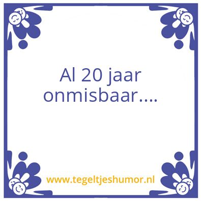 Tegeltje: Maarten 20 jaar 3