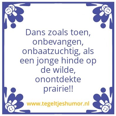 Tegeltje: .