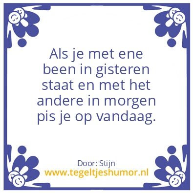 Tegeltje: ..