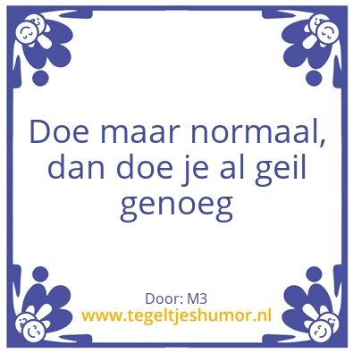 Tegeltje: .