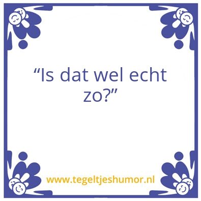 Tegeltje: Kritisch denken