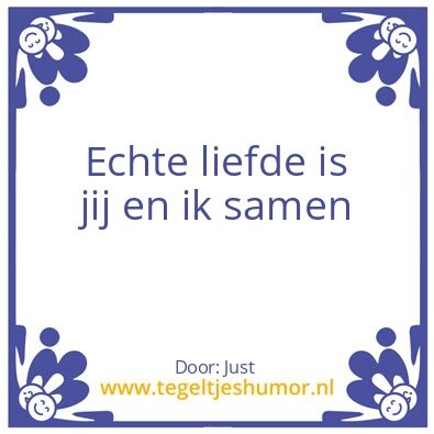 Tegeltje: liefdes tegel