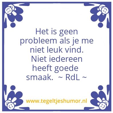 Tegeltje: ~ RdL ~