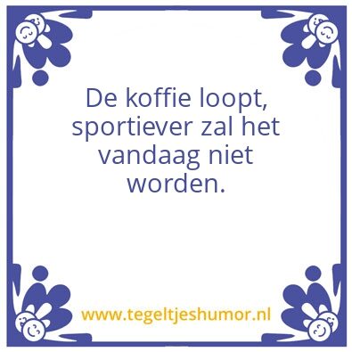 Tegeltje: Koffie