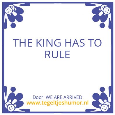 Tegeltje: AL IS WELL