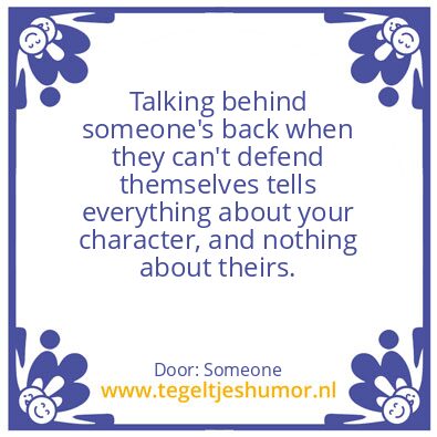 Tegeltje: Unfortunately