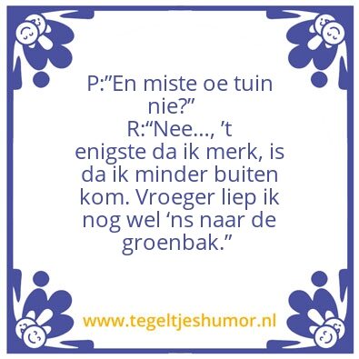 Tegeltje: A day at the office
