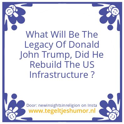 Tegeltje: Donald John Trump ?