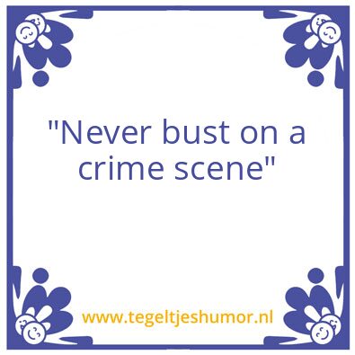 Tegeltje: busting