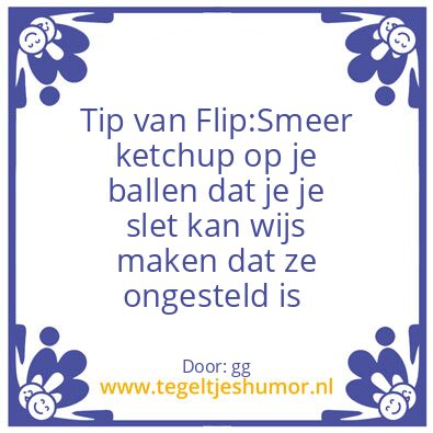 Tegeltje: Leuk